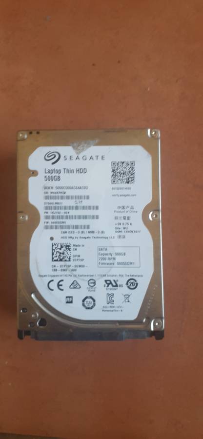 500gb 2.5" laptop hdd