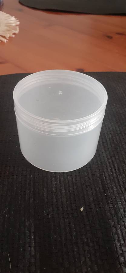 250ml clear ointment jar with lid