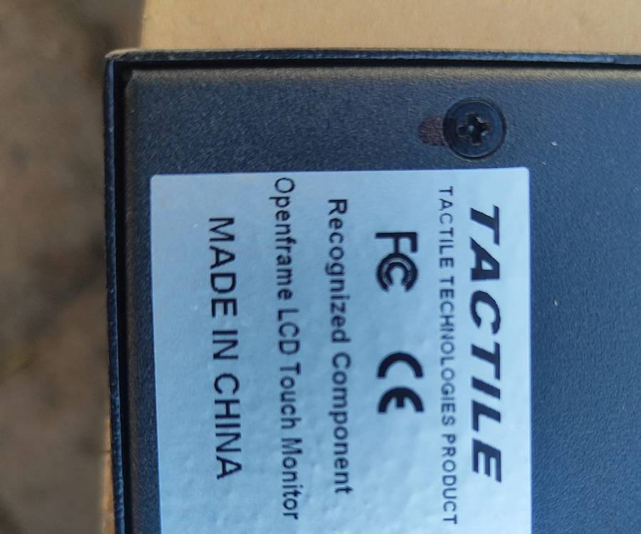 TACTILE 156K1-U-SAW (15.6 Inch Wide Touch Screen monitor)