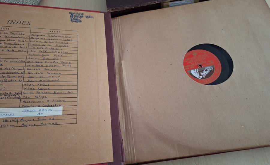 Gramophone His Master Voice -Set of 78 speed records (12)Aria's by various  renowned/Sopranos/Opera