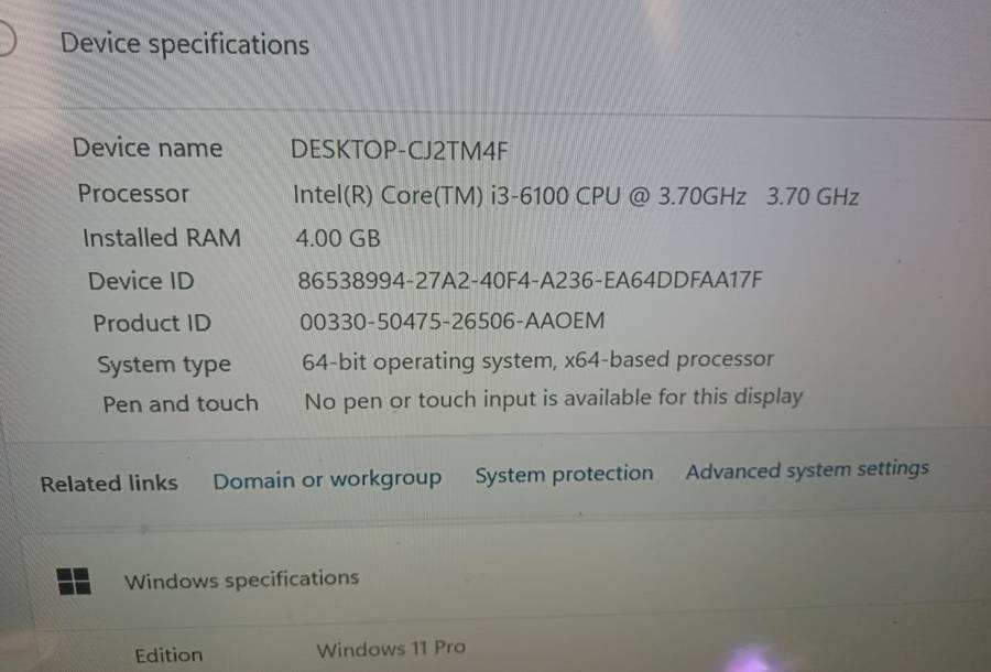 Lenovo i3 6th gen Gaming pc with GT710 graphics card