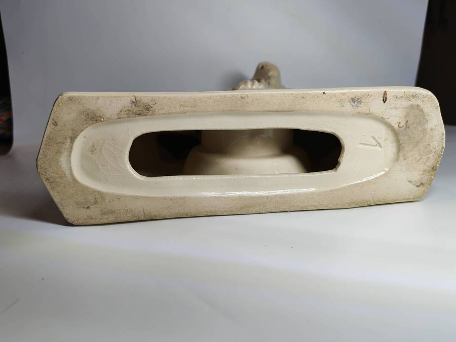 Porcelain Lion Clock Figure!!! (NOT Working)