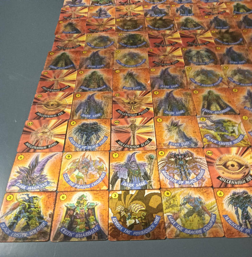 100x Yu-Gi-Oh Tazos Lot1