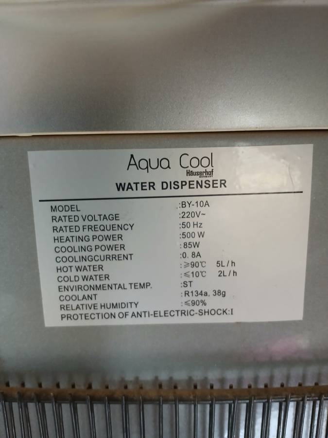 Aqua Cool  Häuserhof  WATER DISPENSER  MODEL  BY-10A