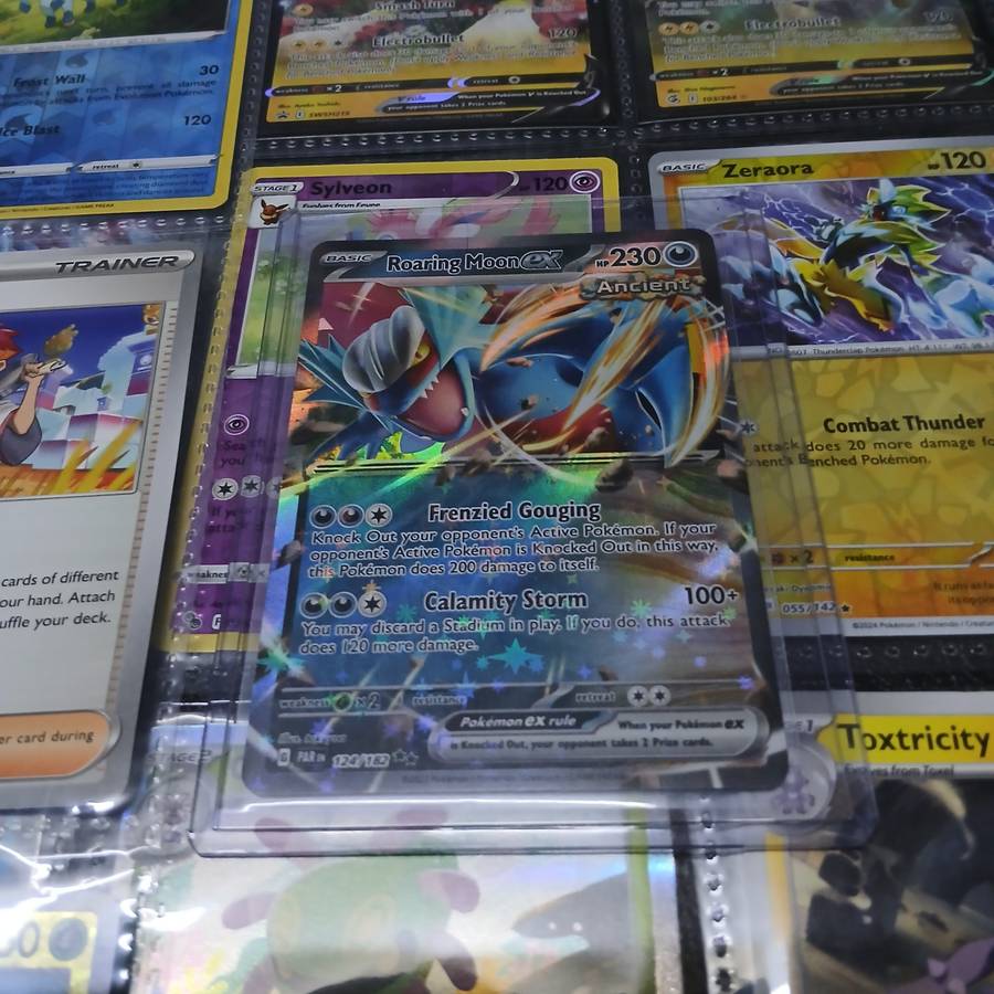 Pokemon card collection 106 cards & 2 tins & tokens (PLUS mystery pack of cards)