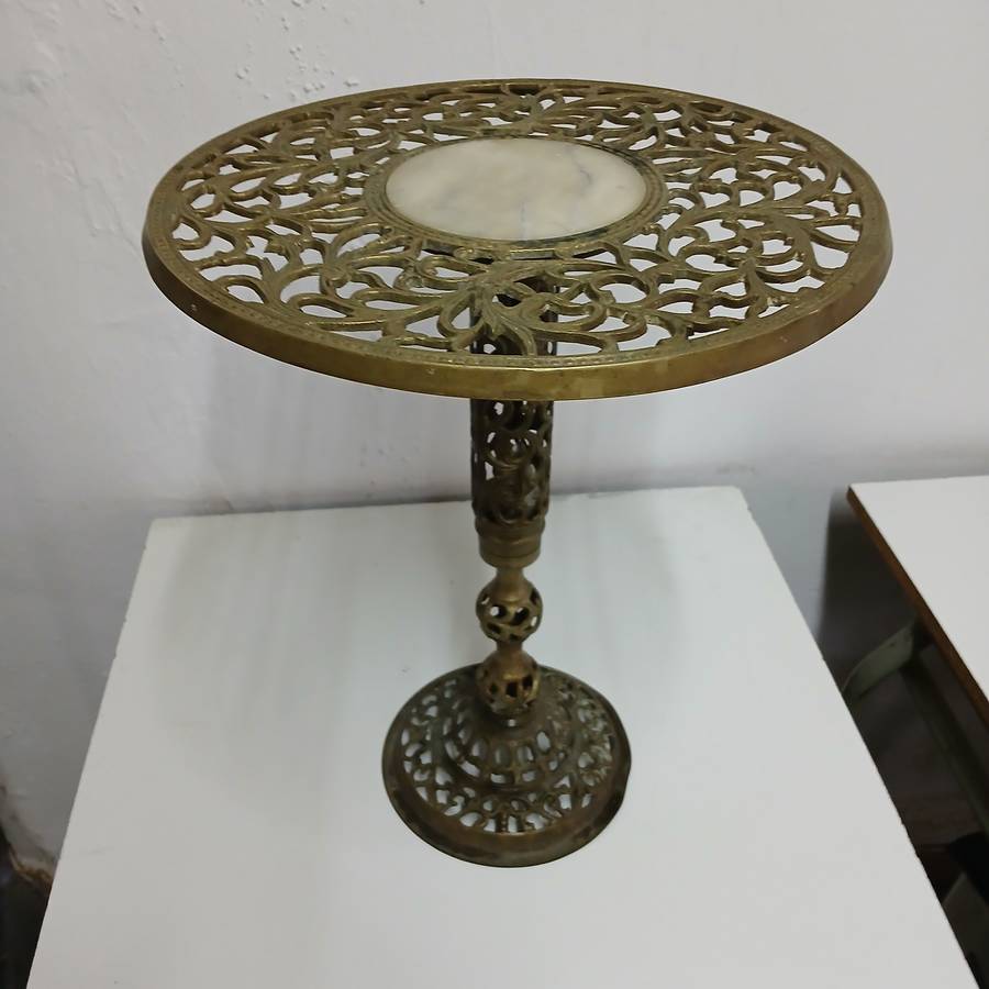 Vintage Brass Side Table