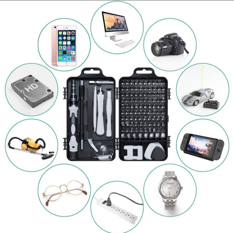 115 in 1 Magnetic chrome-Vanadium Steel Precision Screwdriver Set