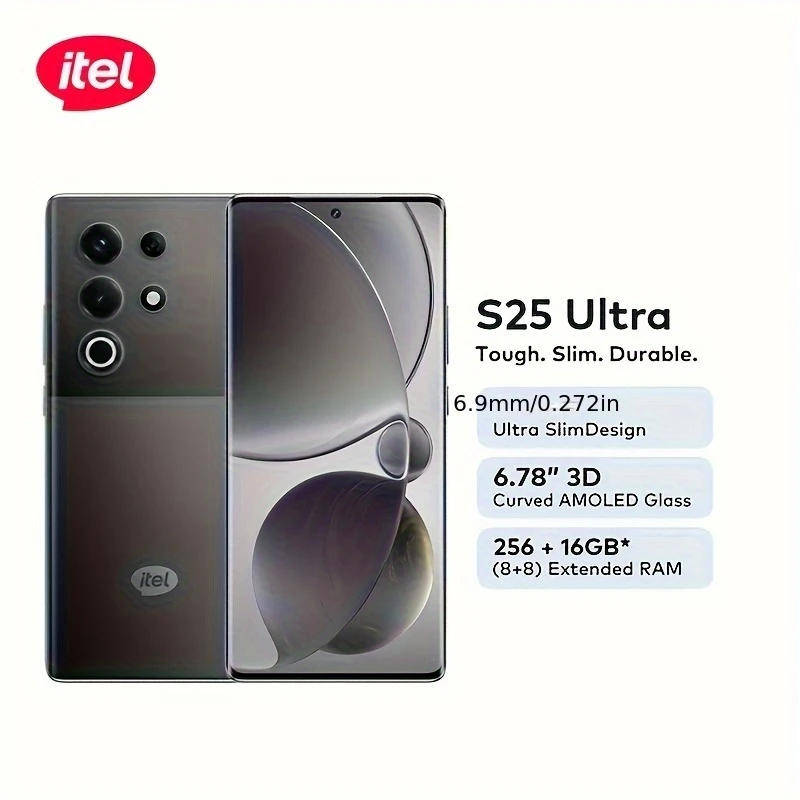 Itel S25 Ultra 4G LTE Smartphone (8GB + 256GB ROM, 5,000mAh Battery)