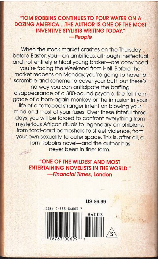 Half Asleep in Frog Pajamas - Tom Robbins