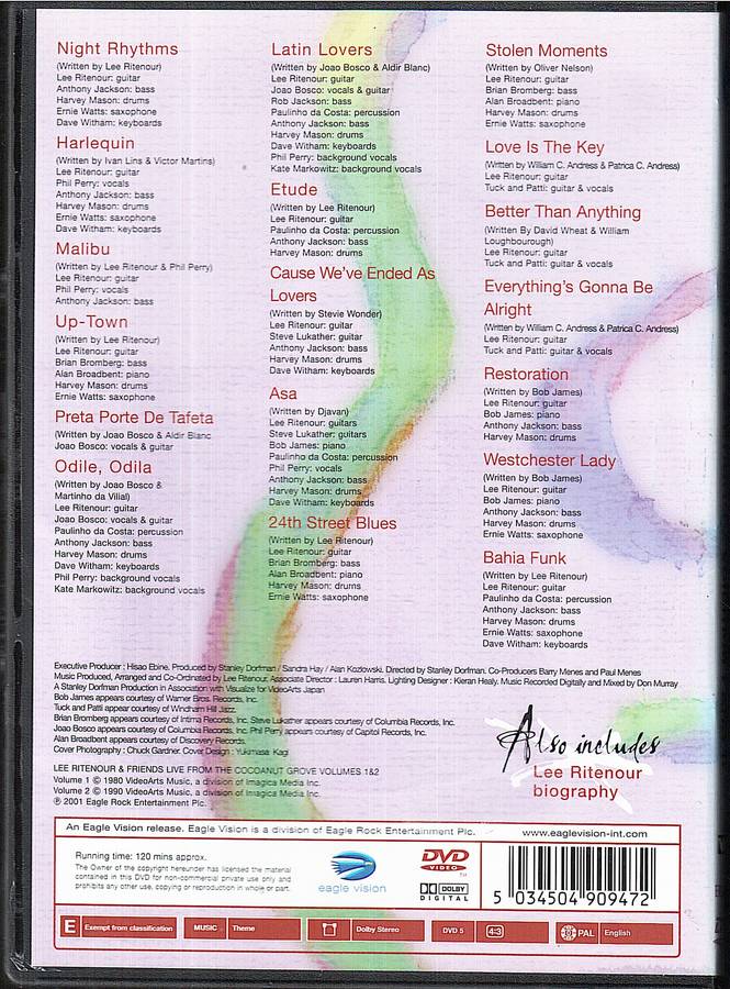 Lee Ritenour - Lee Ritenour & Friends Live From the Cocoanut Grove [Volumes I and II] DVD
