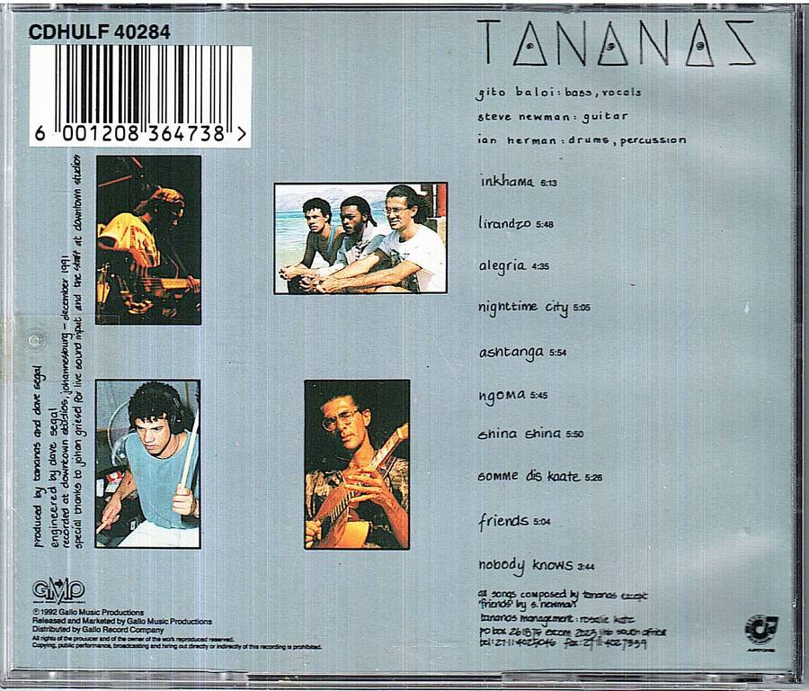 Tananas - Time CD