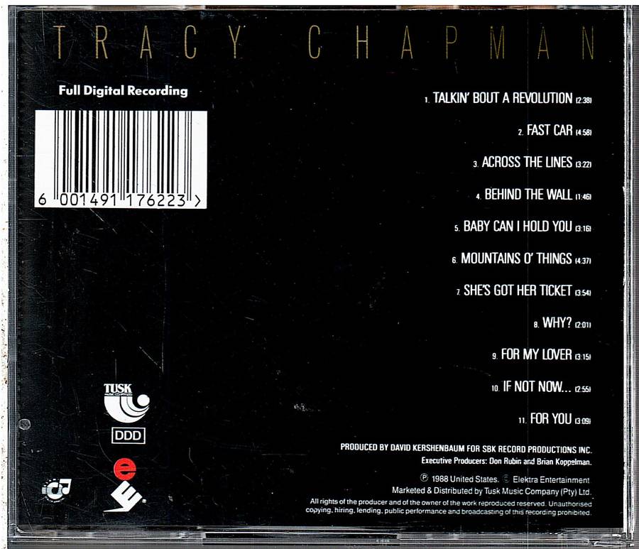 Tracy Chapman - Tracy Chapman CD