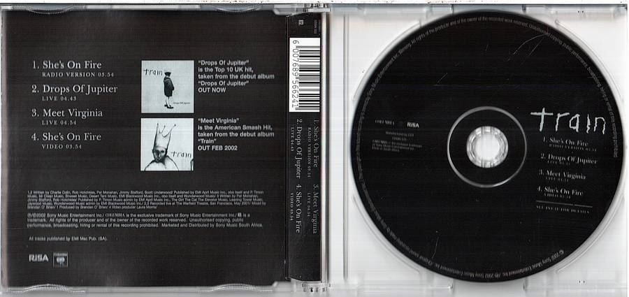 Train - She's On Fire Maxi CD Single [Enhanced]