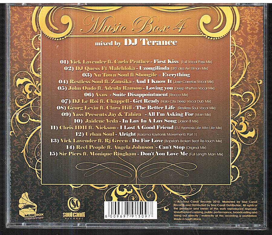 DJ Terance - Music Box Volume 4 CD