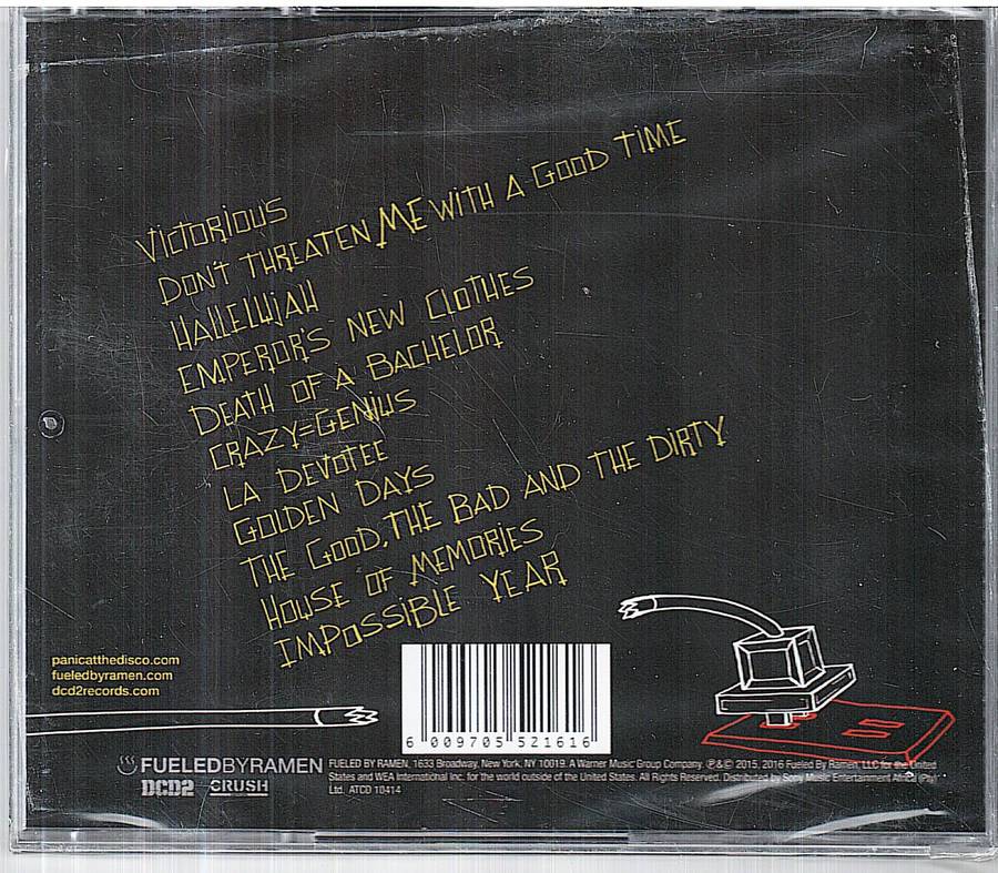 Panic at the Disco - Death of a Bachelor CD [NEW / SEALED]