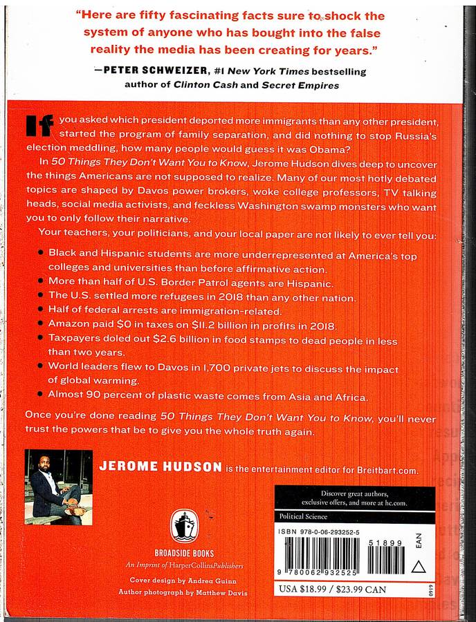 50 Things They Don't Want You To Know - Jerome Hudson