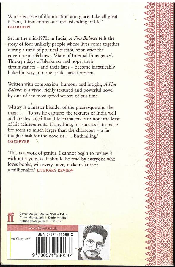 A Fine Balance - Rohinton Mistry