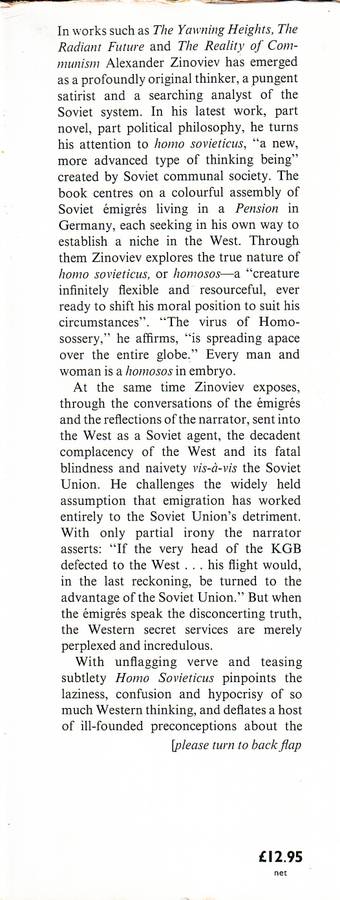 Homo Sovieticus - Alexander Zinoviev