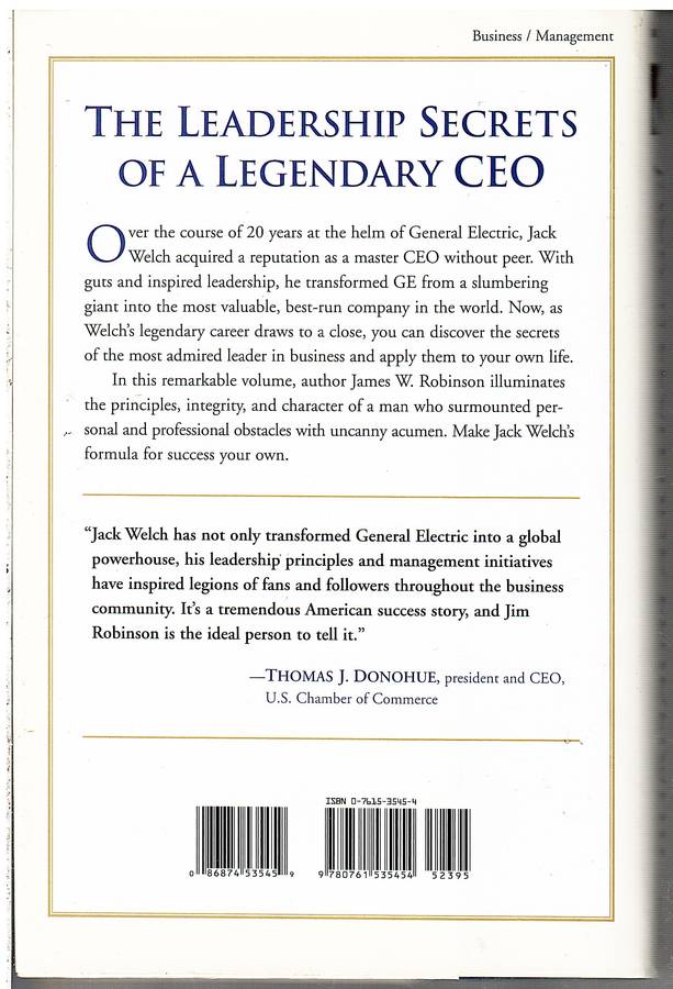 Jack Welch and Leadership: Executive Lessons From the Master CEO - James W Robinson