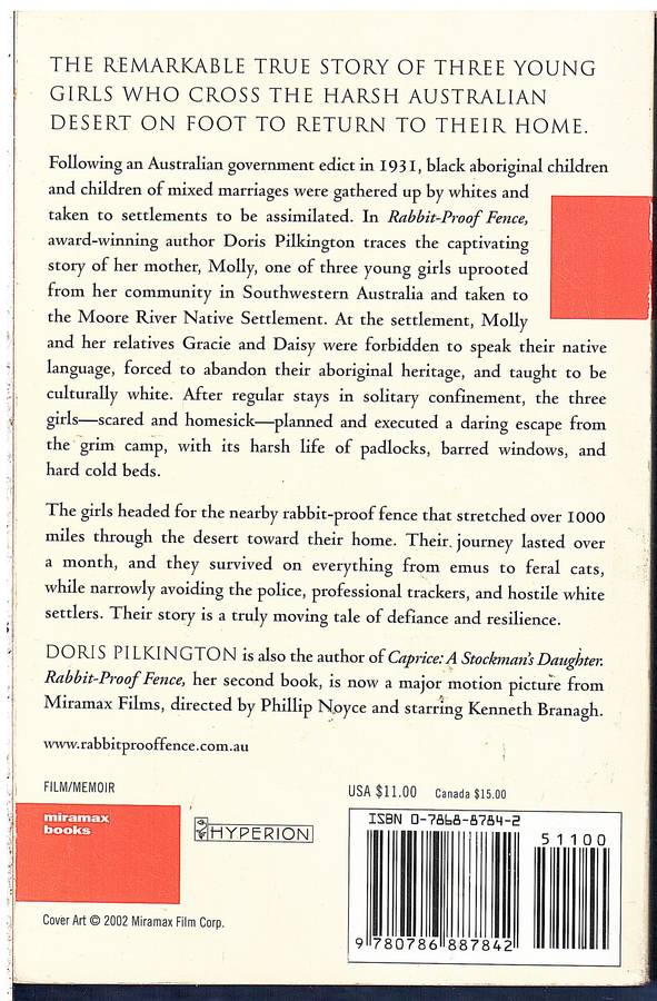 The Rabbit-Proof Fence - Doris Pilkington (Film Tie-in)