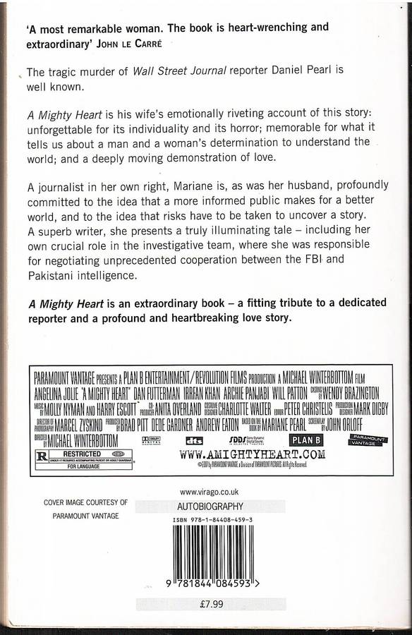 A Mighty Heart: The Brave Life and Death of My Husband, Danny Pearl - Mariane Pearl w/ Sarah Crichto