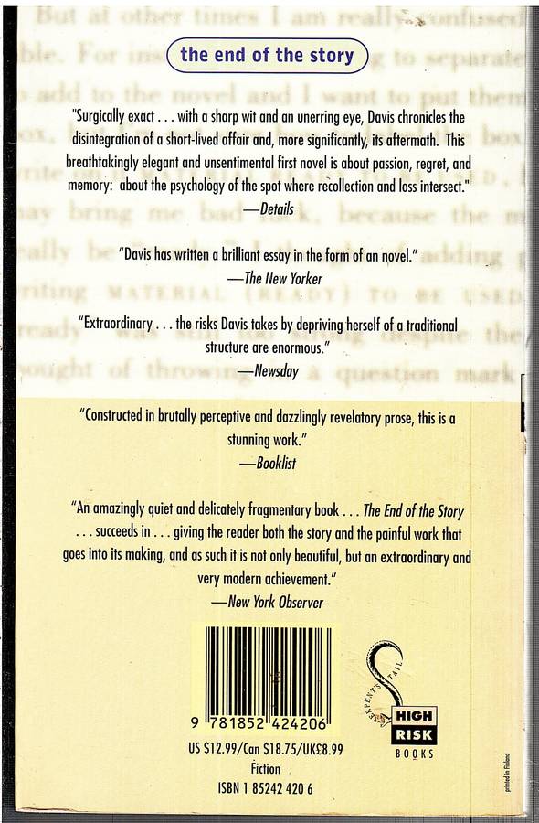 The End of the Story - Lydia Davis