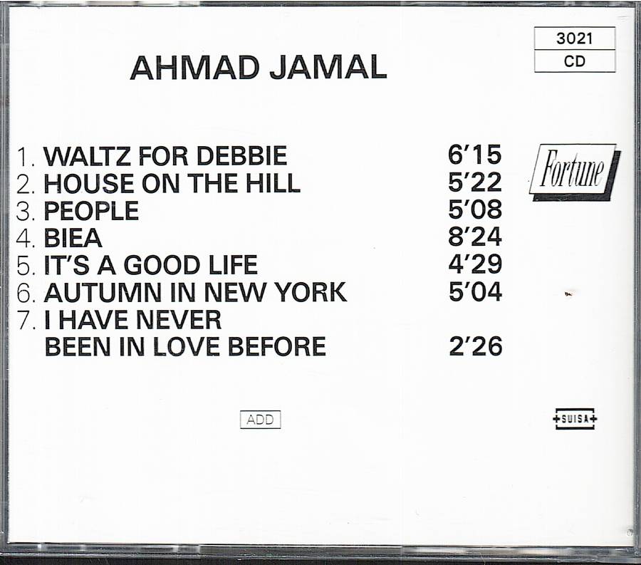 Ahmad Jamal - Waltz for Debbie CD