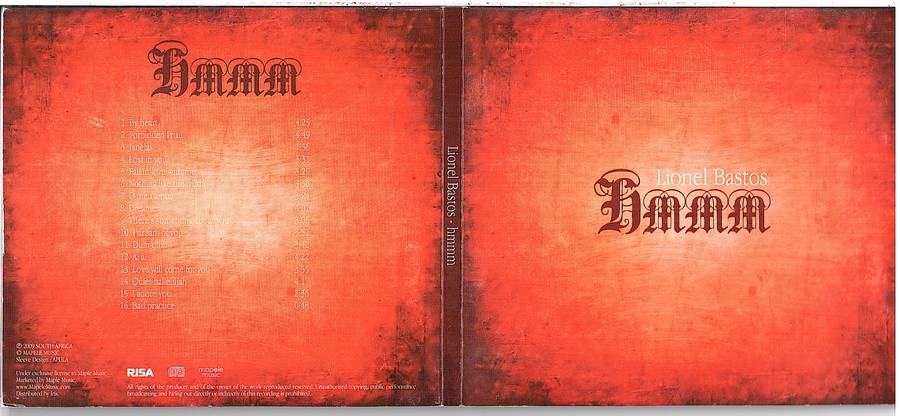 Lionel Bastos - Hmmm CD Digipak [Inscribed by the artist]