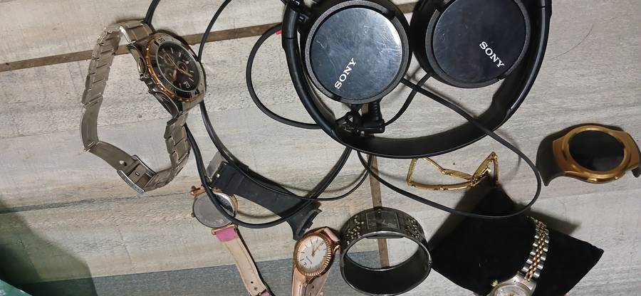 Watches job lot and sony headset