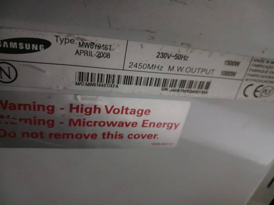 Samsung 55lt microwave