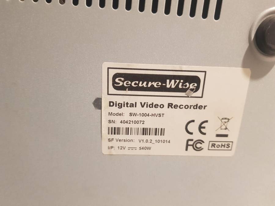 Security-Wise DVR - Model SW-1004-HVST