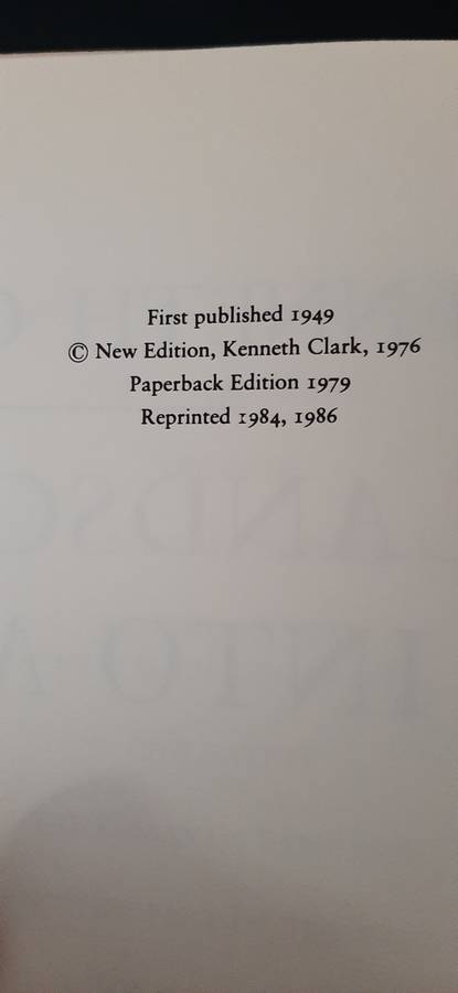 Kenneth Clark. Landscape Into Art