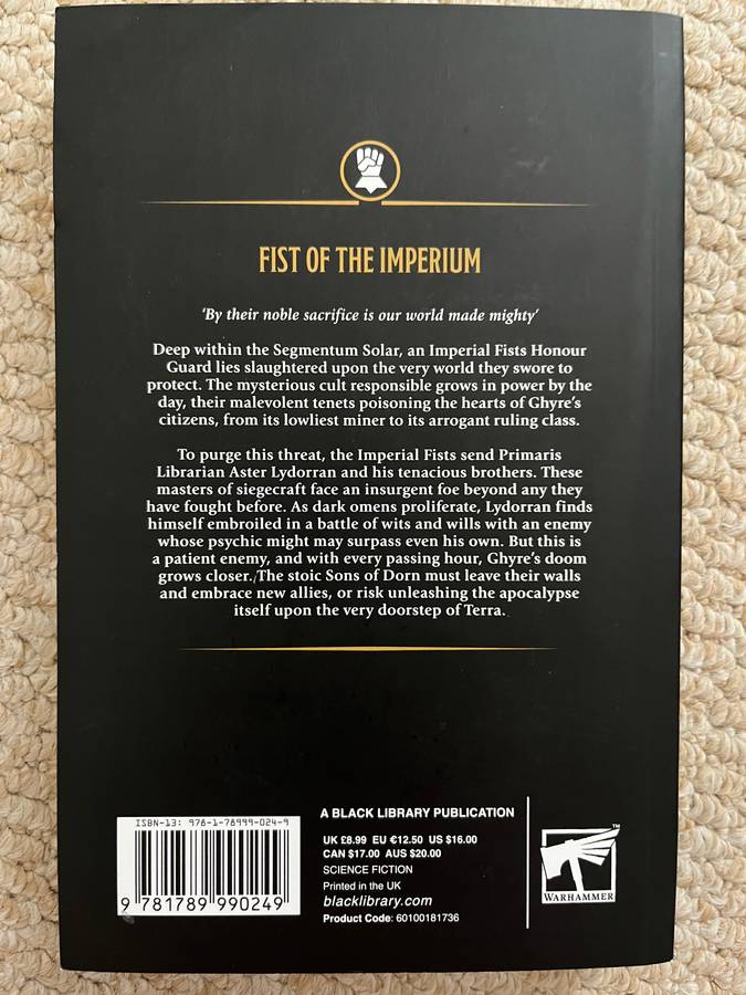 Warhammer 40K Fist of the Imperium PB
