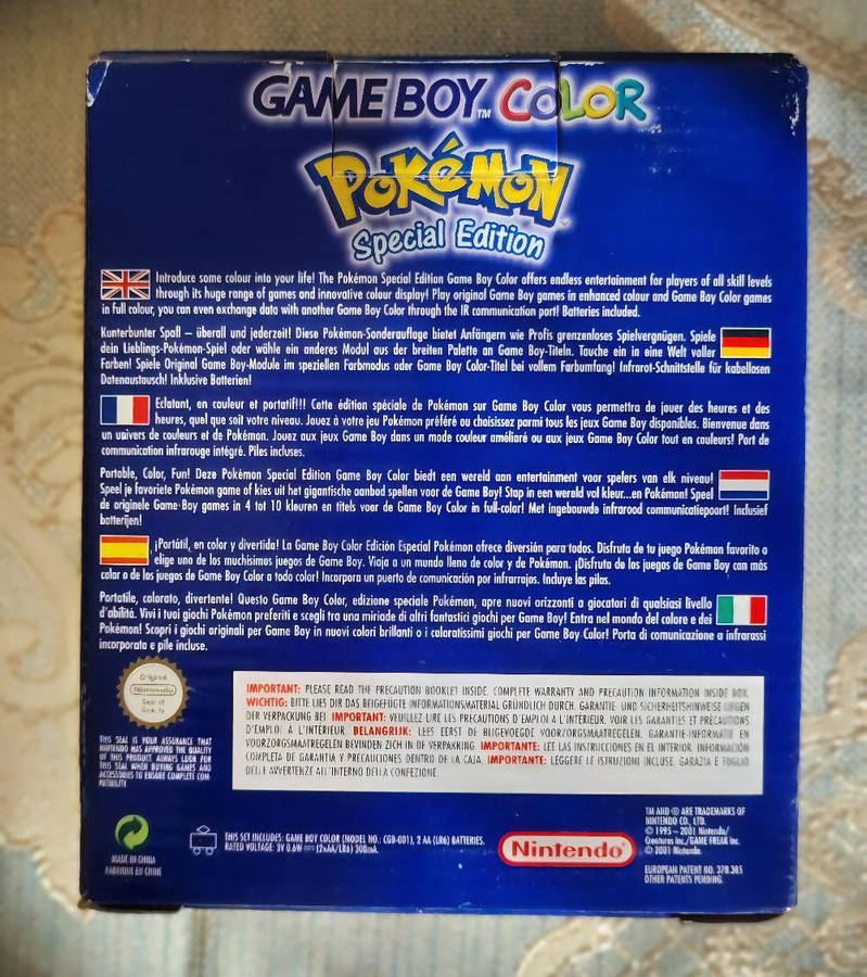 Nintendo Game Boy Color (RARE) Pokemon Special Edition