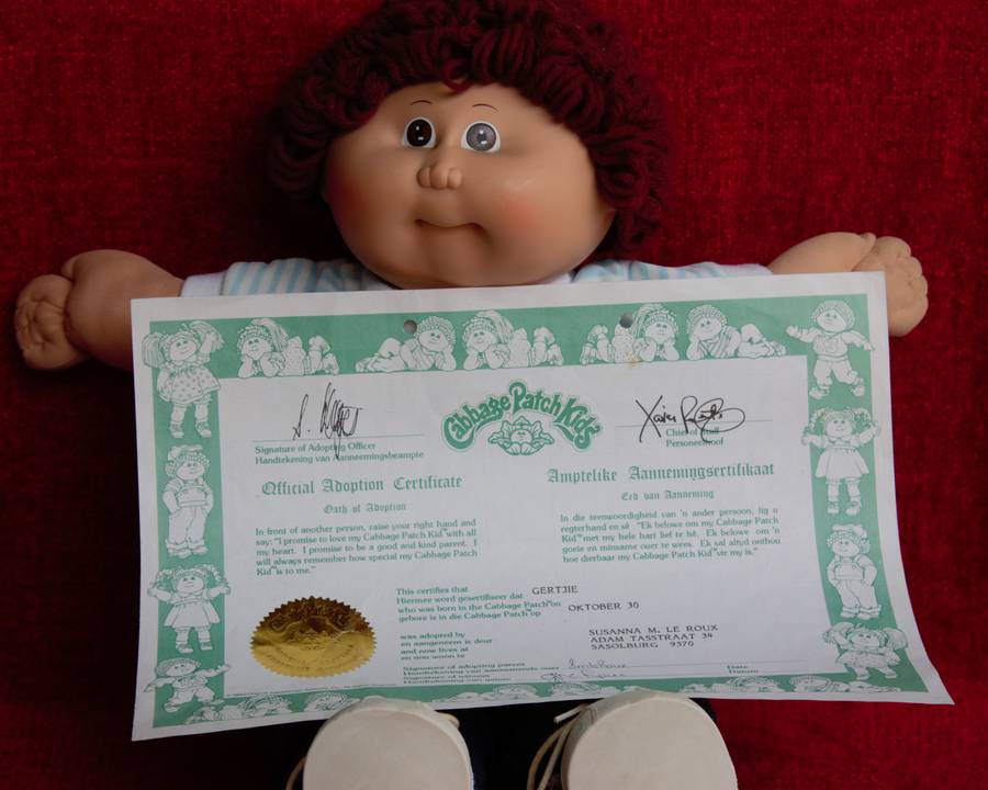 Cabbage Patch Doll & Adoption Certificate