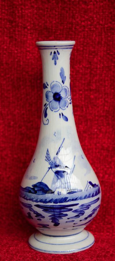 Delft Bud Vase
