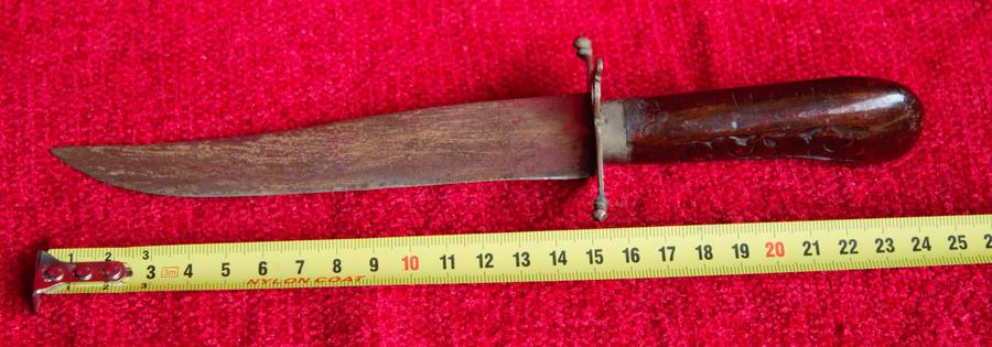 Carving Set in Teak and Brass Sheath - Made in India