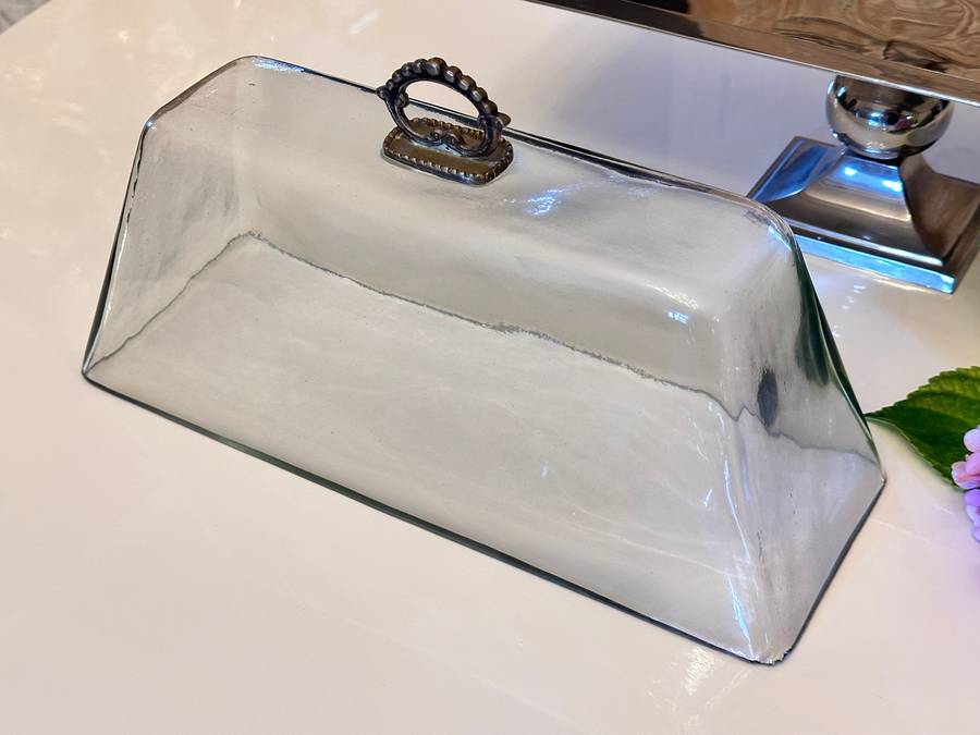 Elegant Designer Tiered Statement Display with Glass Dome