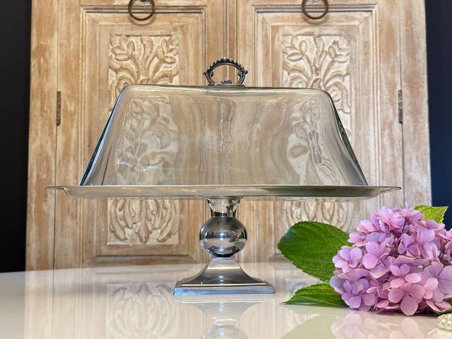 Elegant Designer Tiered Statement Display with Glass Dome