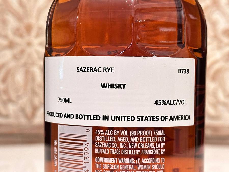 Sazerac Rye American Straight Rye Whisky