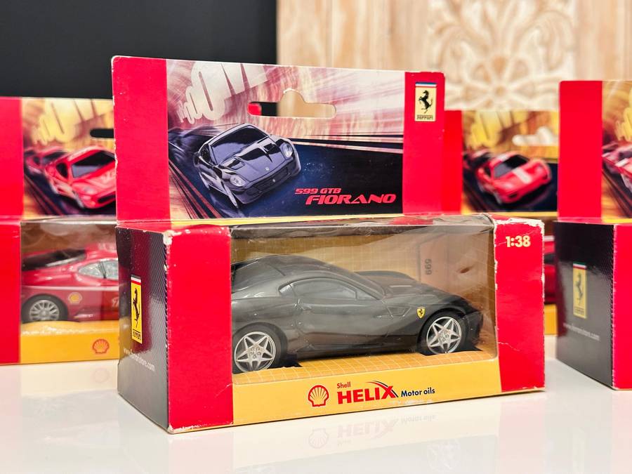 Complete Set of Vintage Ferrari Collectable Model Cars In Original Box