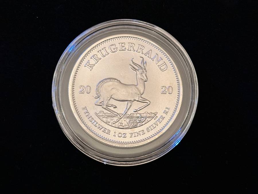 1x 2020 Silver KRUGERRAND in Capsule