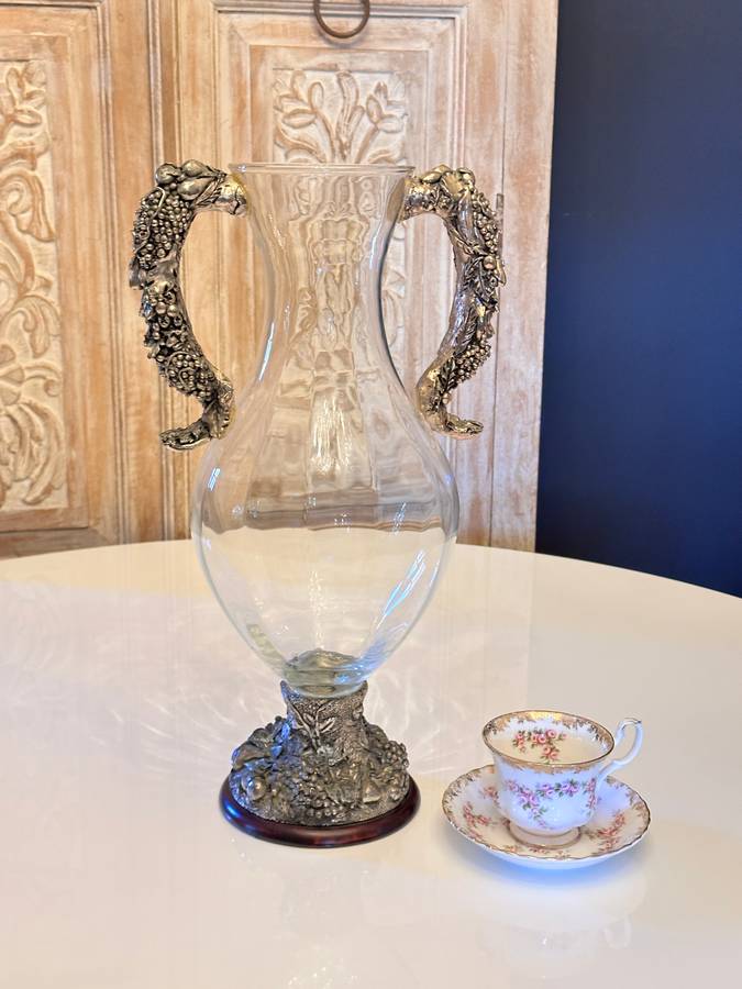 Large Ornate Vintage Statement Vase