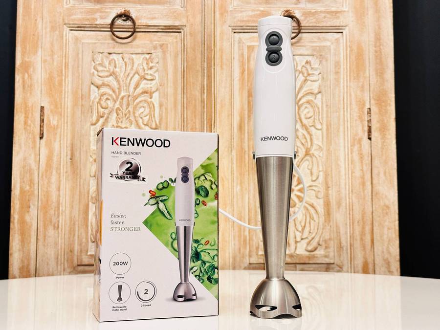 Kenwood Stainless Steel Electric Hand Blender with Original Box