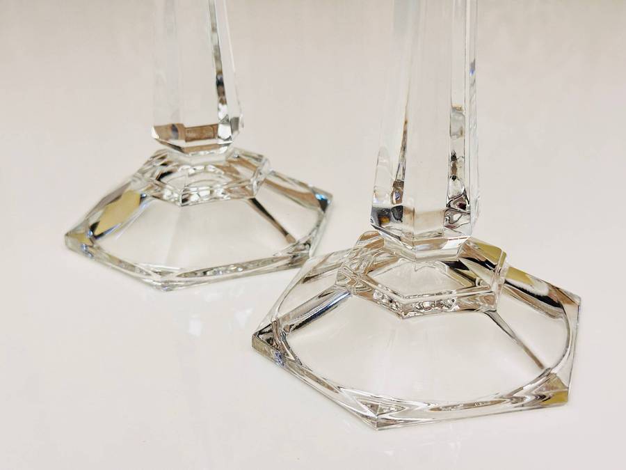 Exquisite Vintage Austrian Crystal Candle Holders