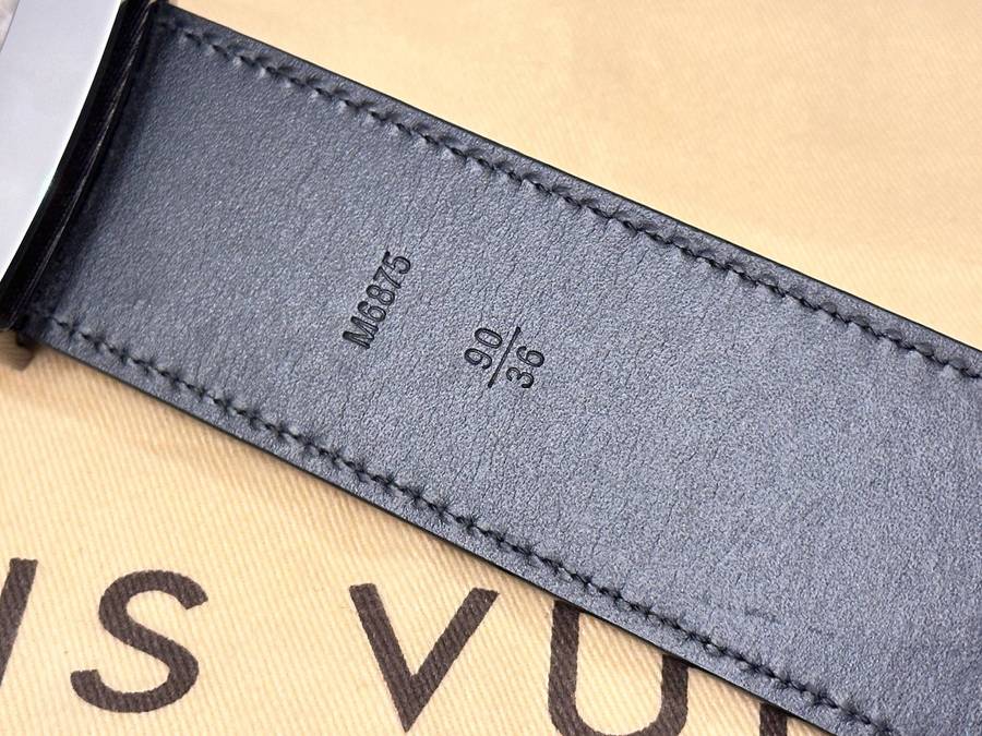 Louis Vuitton Iconic Damier Signature Collection Leather Belt