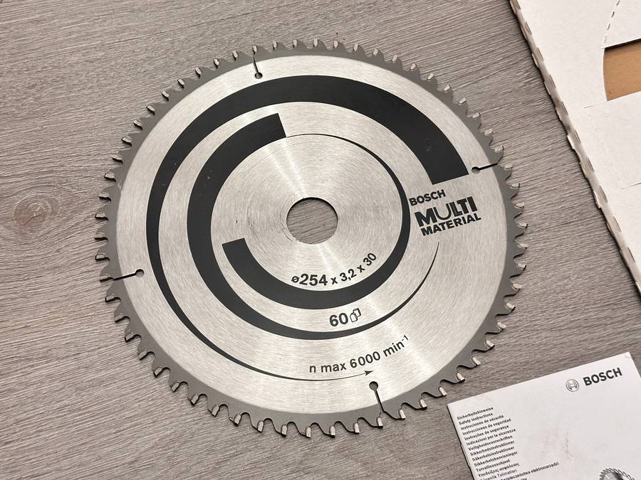 BOSCH Saw Blade 254X30mm Top Precision for Multi-Material