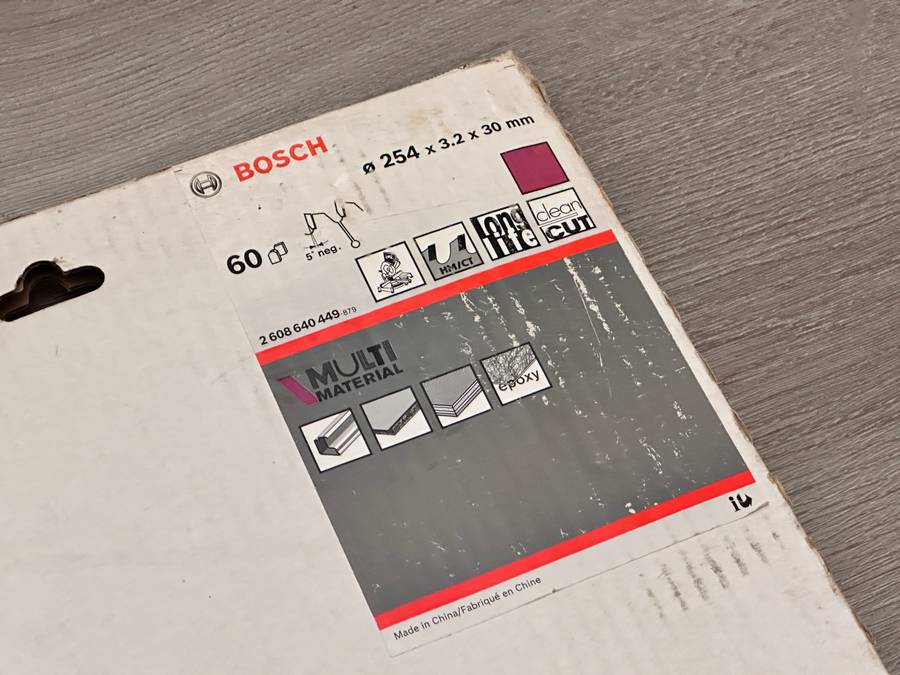 BOSCH Saw Blade 254X30mm Top Precision for Multi-Material