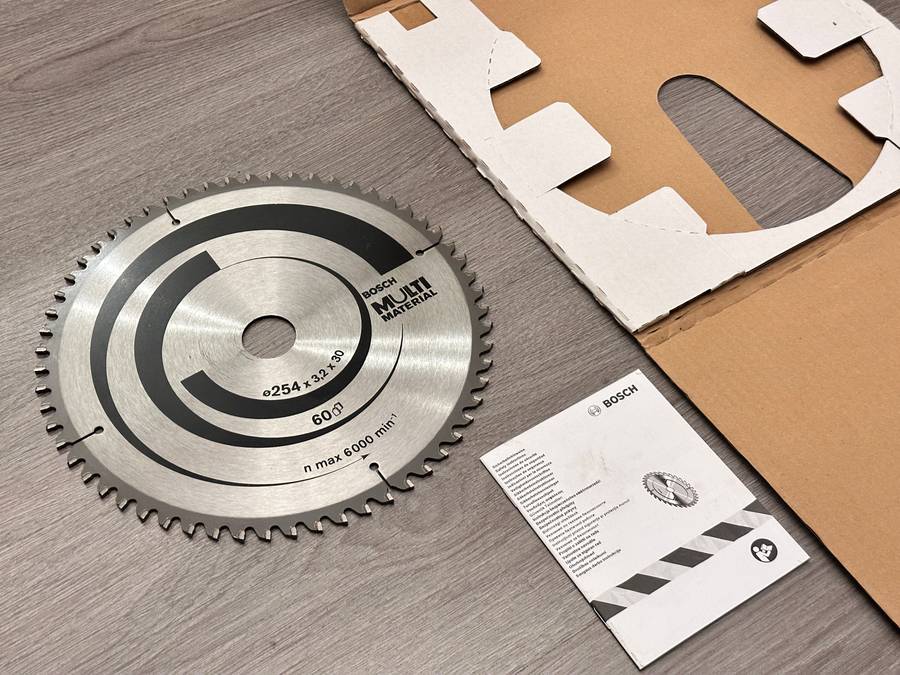 BOSCH Saw Blade 254X30mm Top Precision for Multi-Material