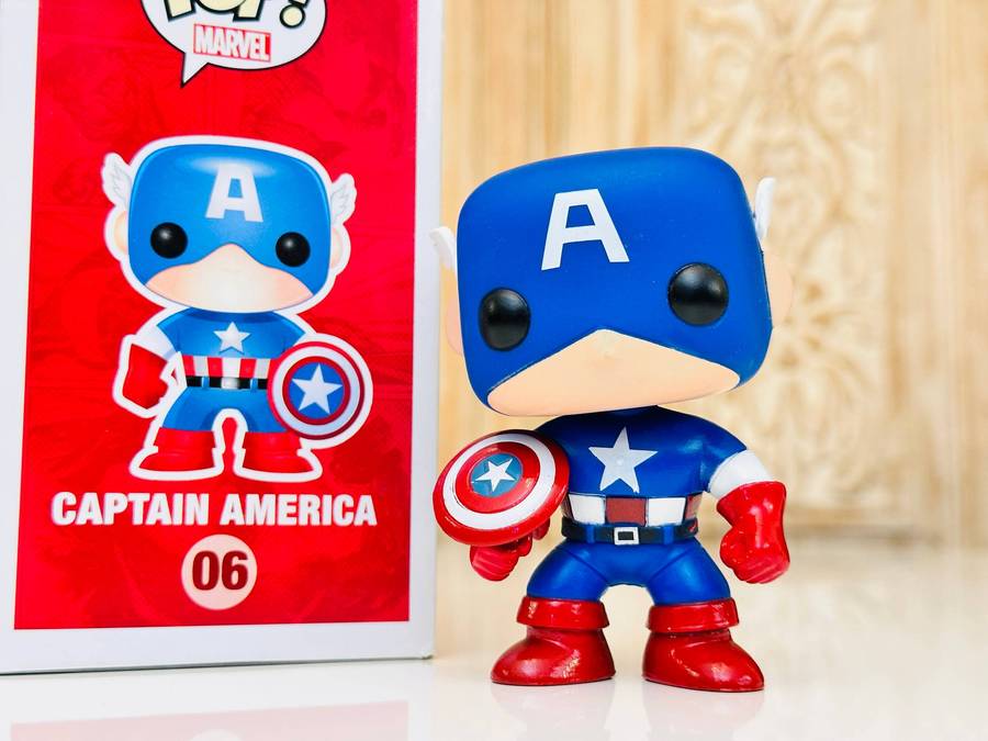 Funko Captain America Retired Vinyl Collectable with Original Box
